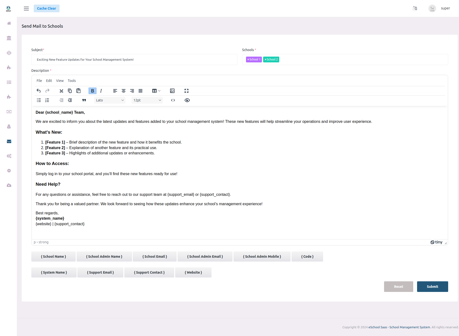e-School SaaS